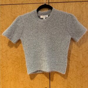 FRAME Fitted Sweater Tee- Chambray Blue